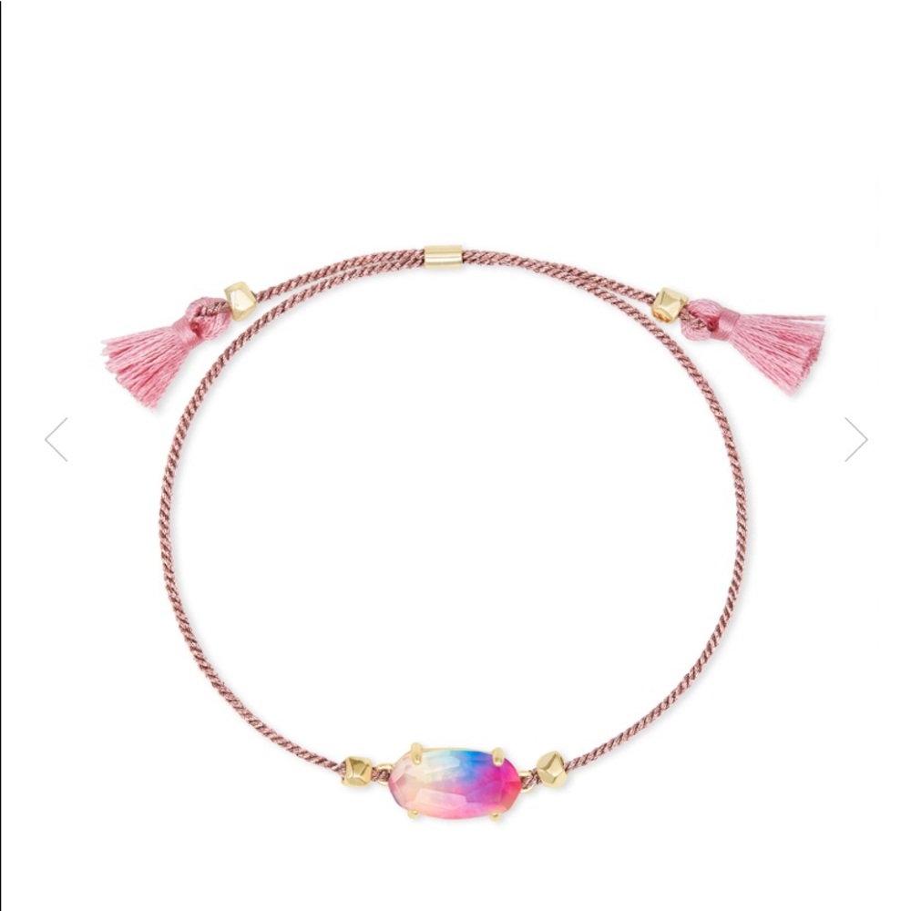 Kendra Scott pink bracelet in watercolor illusion